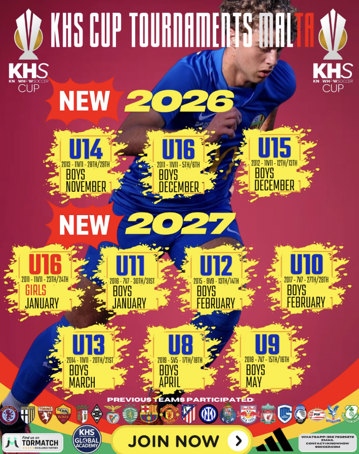 KHS Cup Tournament Calendar 2026-2027